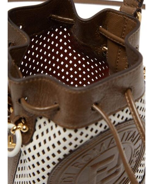 Fendi（フェンディ）の「Fendi Mon Tresor Mini Perforated Leather Bucket Bag