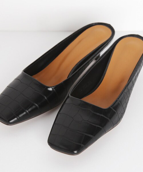 DHOLIC（ディーホリック）の「2TYPEスクエアミュール（パンプス・レディース・ブラウン/ブラック/その他/グレー・230/235/240/245/250）」の4枚目の写真