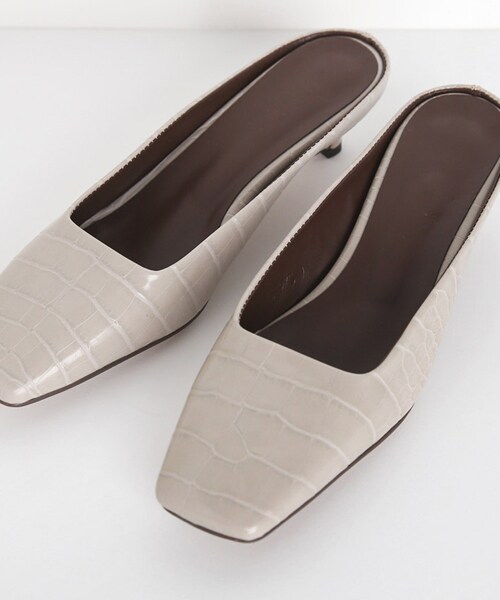 DHOLIC（ディーホリック）の「2TYPEスクエアミュール（パンプス・レディース・ブラウン/ブラック/その他/グレー・230/235/240/245/250）」の3枚目の写真