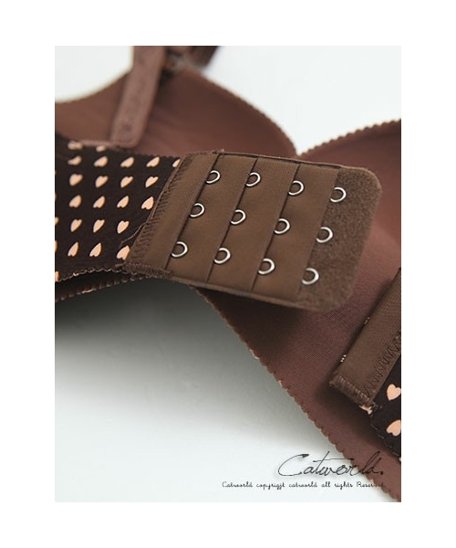 catworld（キャットワールド）の「沉穩愛心波點無痕內衣（アンダーウェア・レディース・咖啡・32/34/36/38/40）」の5枚目の写真