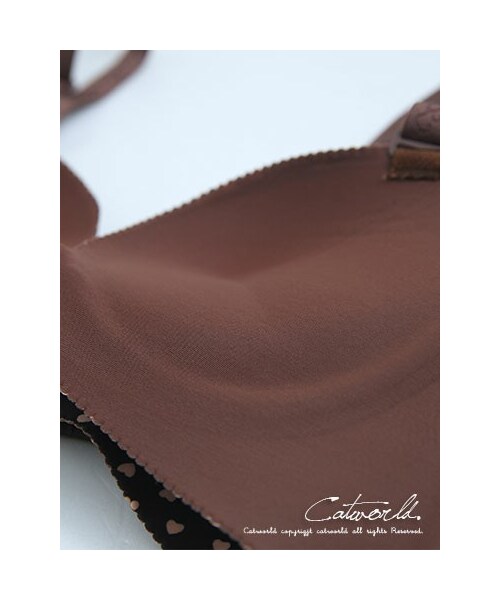 catworld（キャットワールド）の「沉穩愛心波點無痕內衣（アンダーウェア・レディース・咖啡・32/34/36/38/40）」の4枚目の写真