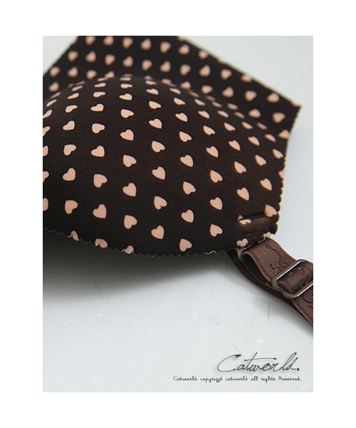 catworld（キャットワールド）の「沉穩愛心波點無痕內衣（アンダーウェア・レディース・咖啡・32/34/36/38/40）」の3枚目の写真