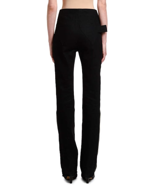 BOTTEGA VENETA(ボッテガヴェネタ)の「Bottega Veneta High-Rise Flare Leg Jeans(デニムパンツ・レディース・Black・46 It (10 Us)/42 It (6 Us)/44 It (8 Us))」の4枚目の写真