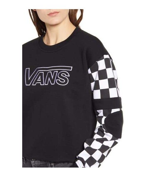 VANS（バンズ）の「Vans BMX Crew Fleece Sweatshirt（スウェット・レディース・Black・Medium/X-small/Large/X-large/Small）」の5枚目の写真