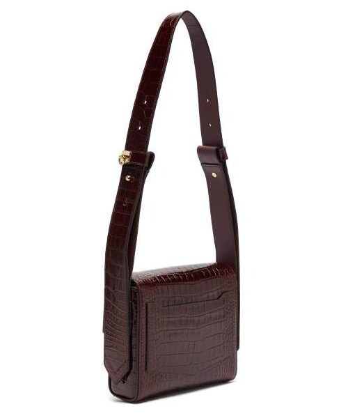 GIVENCHY（ジバンシイ）の「Givenchy - Eden Small Crocodile Effect Leather Shoulder Bag - Womens - Burgundy（ショルダーバッグ・レディース・Red・One Size）」の4枚目の写真