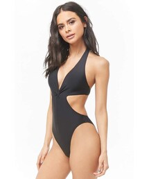 Forever 21 Twist-Front One-Piece Swimsuit