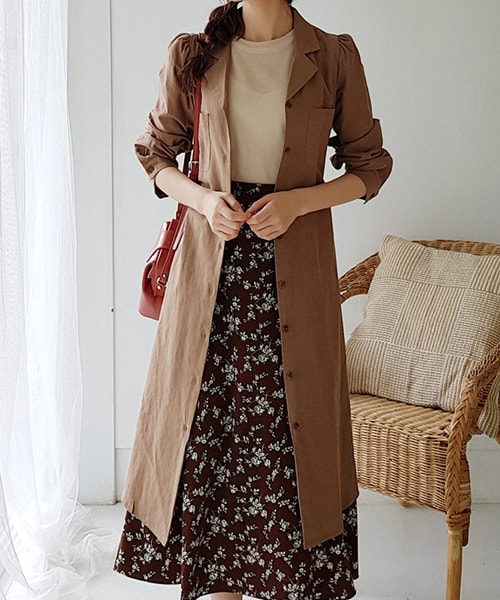 DHOLIC(ディーホリック)の「ストラップSET開襟ワンピース(ワンピース・レディース・ベージュ/ブラウン/レッド・FREE)」の2枚目の写真