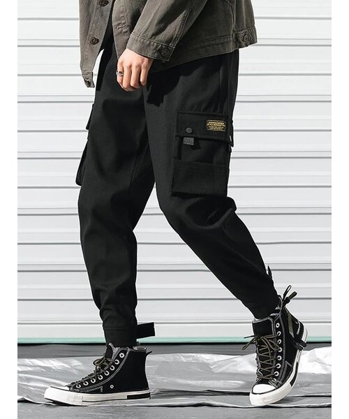 Urcarol（ウルカロール）の「Urcarol アンクルカーゴパンツ（カーゴパンツ・メンズ・グリーン/グレー/ブラック/ベージュ/レッド・M/L/XL/2XL/3XL/XXL）」の2枚目の写真