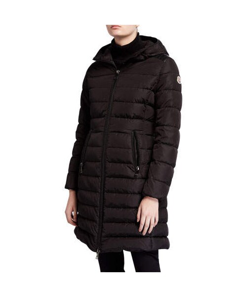 MONCLER（モンクレール）の「Moncler Talev Long Leather-Trim Puffer