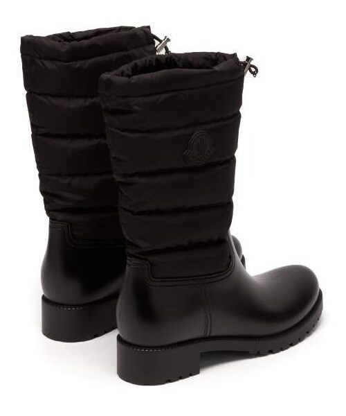 カラーブラック黒37 新品 MONCLER  Ginette padded boots ブーツ