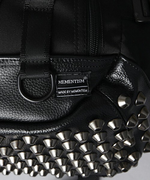 MEMENTISM（メメントイズム）の「CRAZY.D 底スタッズ レザー切り替えリュック ソールスタッズ（バックパック/リュック・メンズ・その他/ブラック/アニマル・/FREE）」の9枚目の写真