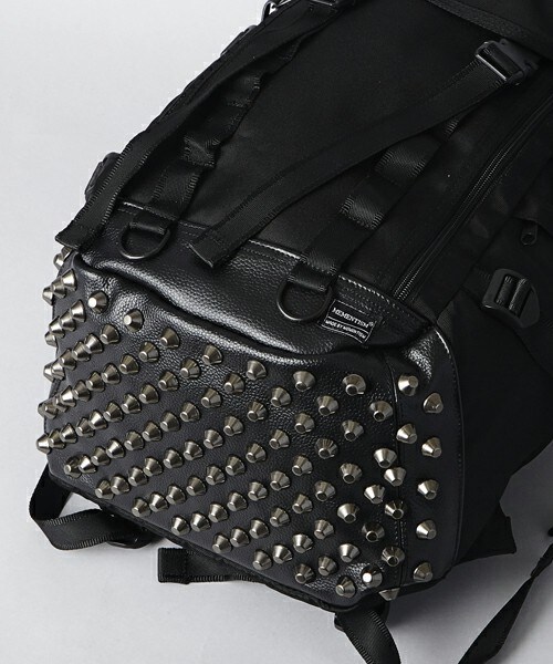 MEMENTISM（メメントイズム）の「CRAZY.D 底スタッズ レザー切り替えリュック ソールスタッズ（バックパック/リュック・メンズ・その他/ブラック/アニマル・/FREE）」の10枚目の写真