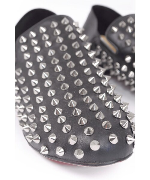 HARRIS BROWN(ハリスブラウン)の「"GOLD.E"スパイクスタッズカウレザースリッポンBLACK(シューズ・メンズ・その他・43(約26cm)/44(約27cm))」の6枚目の写真