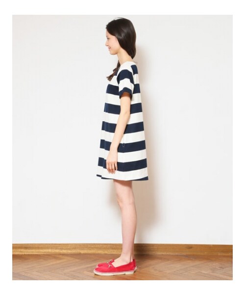 HOLIDAY(ホリデイ)の「BORDER ONE-PI(ワンピース/ドレス・レディース・WHITEXNAVY/WHITEXBLACK・ONESIZE)」の3枚目の写真