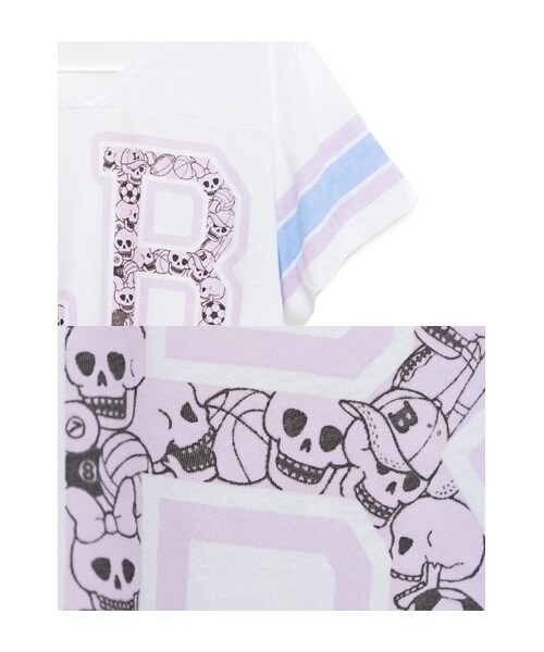 lazybone(レイジーボーン)の「LB Sporty Tee(トップス・レディース・牙白色/深灰色・F)」の3枚目の写真