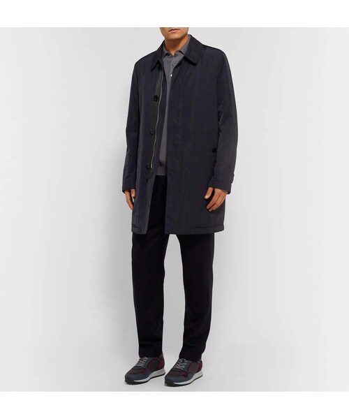 dunhill（ダンヒル）の「Dunhill Radial Runner Leather And Suede-Trimmed Mesh Sneakers（スニーカー・メンズ・Blue・One Size）」の3枚目の写真