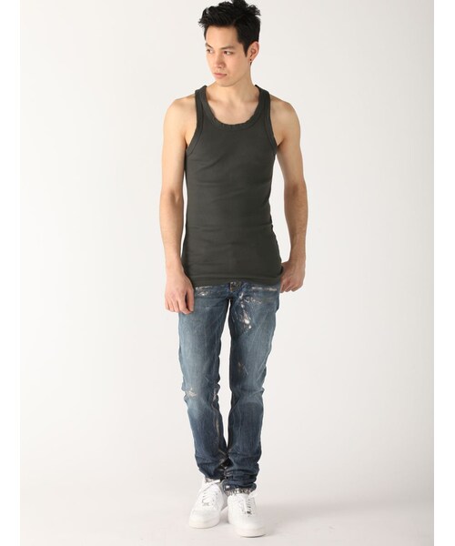 RAWLIFE（ロウライフ）の「FranCisT_MOR.K.S/フランシスト モークス/タンクトップ（その他・メンズ・SILVER/GREY/CHARCOL/WHITE/D/OLIVE/BLUE・2/3/4）」の6枚目の写真