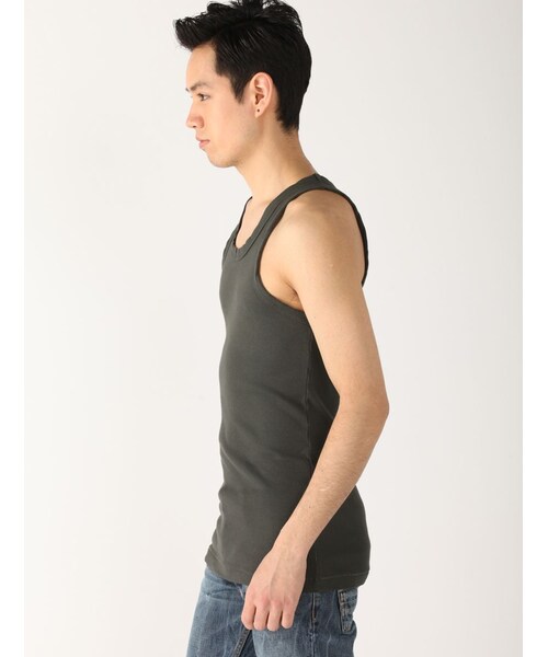 RAWLIFE（ロウライフ）の「FranCisT_MOR.K.S/フランシスト モークス/タンクトップ（その他・メンズ・SILVER/GREY/CHARCOL/WHITE/D/OLIVE/BLUE・2/3/4）」の7枚目の写真