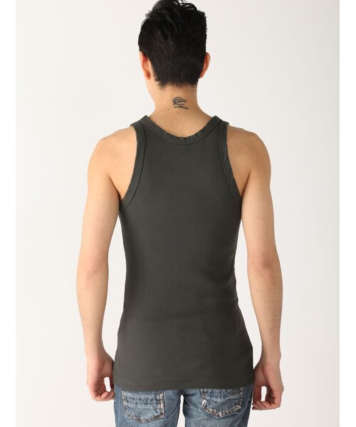 RAWLIFE（ロウライフ）の「FranCisT_MOR.K.S/フランシスト モークス/タンクトップ（その他・メンズ・SILVER/GREY/CHARCOL/WHITE/D/OLIVE/BLUE・2/3/4）」の8枚目の写真