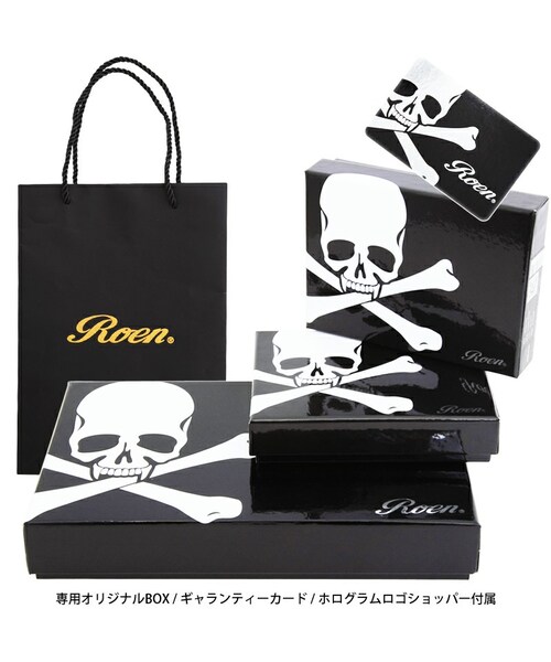 ROEN（ロエン）の「LEATHER 二つ折り財布 3R392017 サフィアーノ（牛革