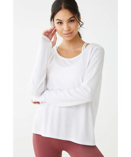 FOREVER 21（フォーエバー トゥエンティーワン）の「Forever 21 Active Open-Back Top（Tシャツ/カットソー・レディース・Black/White・X-small/Small/Medium/Large）」の6枚目の写真