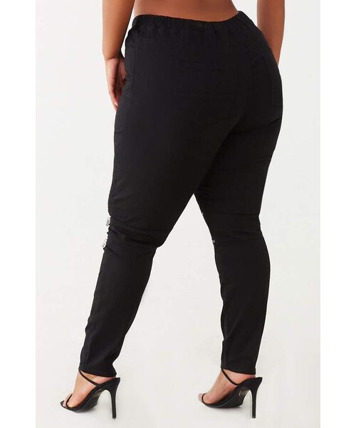 Forever 21（フォーエバー トゥエンティーワン）の「Forever 21 Plus Size Drawstring Moto ...