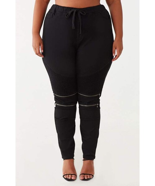 Forever 21（フォーエバー トゥエンティーワン）の「Forever 21 Plus Size Drawstring Moto ...