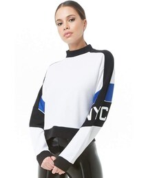 Forever 21 NYC Graphic Colorblock Sweatshirt