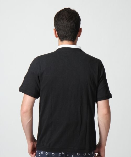 GLOBAL WORK（グローバルワーク）の「スラブＶカーデ半袖（トップス・メンズ・ブラック09/グレー15/ネイビー88・Ｓ/Ｍ/Ｌ/ＸＬ）」の6枚目の写真