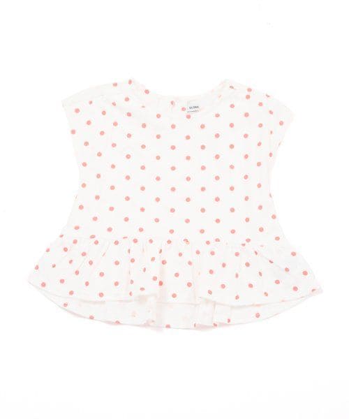 GLOBAL WORK（グローバルワーク）の「【キッズ】ペプラムチュニック半袖（トップス・キッズ・ブラックドット09/オレンジドット40/イエローボーダー60/ネイビーボーダー88・Ｓ（90～100cm）/Ｍ（100～110cm）/Ｌ（110～120cm）/ＸＬ(120～130cm)）」の4枚目の写真