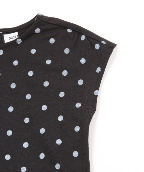 GLOBAL WORK（グローバルワーク）の「【キッズ】ペプラムチュニック半袖（トップス・キッズ・ブラックドット09/オレンジドット40/イエローボーダー60/ネイビーボーダー88・Ｓ（90～100cm）/Ｍ（100～110cm）/Ｌ（110～120cm）/ＸＬ(120～130cm)）」の7枚目の写真