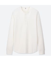 UNIQLO | ワッフルヘンリーネックT（長袖）(Tシャツ/カットソー)