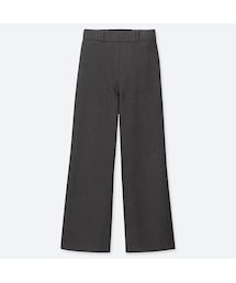 UNIQLO | ワイドストレートパンツ（ウールライク・丈標準68～70cm）(その他パンツ)