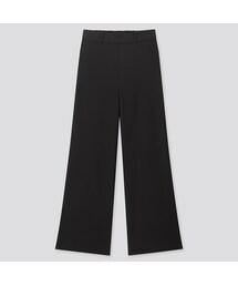 UNIQLO | ワイドストレートパンツ（ウールライク・丈長め73～75cm）(その他パンツ)