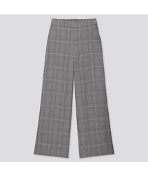 UNIQLO | ワイドストレートパンツ（ウールライク・丈長め73～75cm）(その他パンツ)