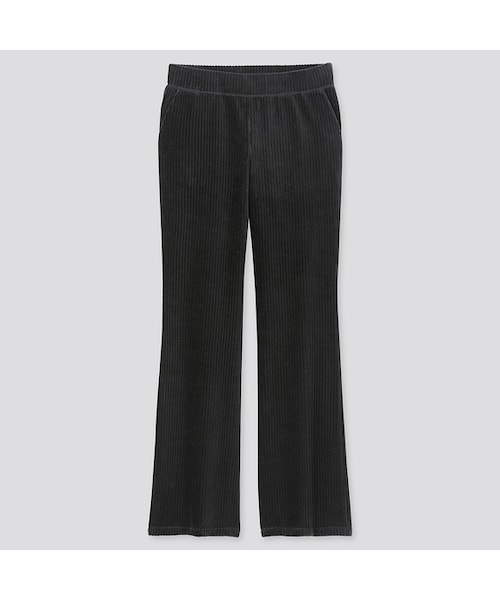 UNIQLO（ユニクロ）の「コーデュロイフレアパンツ（その他パンツ・レディース・BROWN 35/BLACK 09/DARK GRAY 08/OFF WHITE 01/GRAY 04/PINK 12・S/L/XL/XS/XXL/3XL/M）」の3枚目の写真