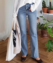 DHOLIC | シークレットゴムデニムパンツ(デニムパンツ)