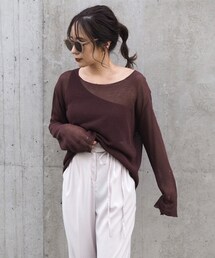 LAULEN | sheer loose knit(ニット/セーター)