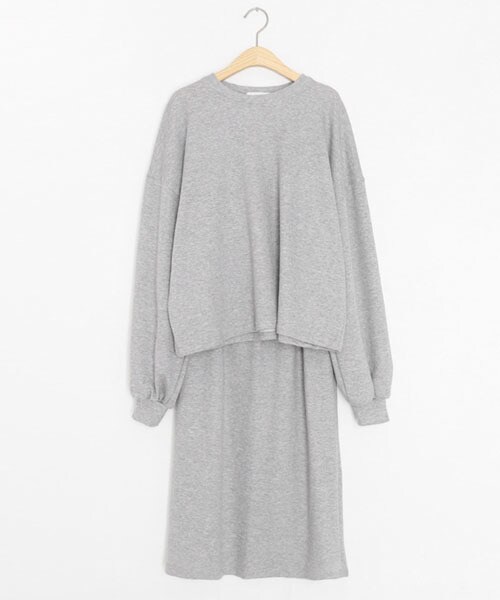 DHOLIC（ディーホリック）の「スウェット&スカートSET（アンサンブル・レディース・その他/グレー/ブラック・FREE）」の3枚目の写真