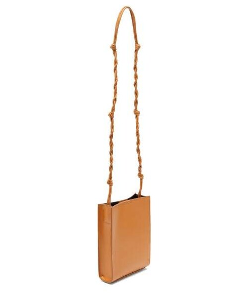 JIL SANDER(ジルサンダー)の「Jil Sander - Small Knotted Strap Leather Cross Body Bag - Womens - Tan(ショルダーバッグ・レディース・Brown・One Size)」の5枚目の写真