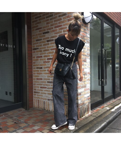 no brand（ノーブランド）の「キャップスリーブTOPS｢TOO MACHI｣（ニット/セーター・レディース・その他）」の9枚目の写真