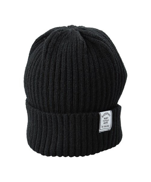 BRANSHES(ブランシェス)の「シンプルニットワッチ(ニットキャップ/ビーニー・キッズ・エンジ/杢グレー/ブラック・S~L)」の2枚目の写真