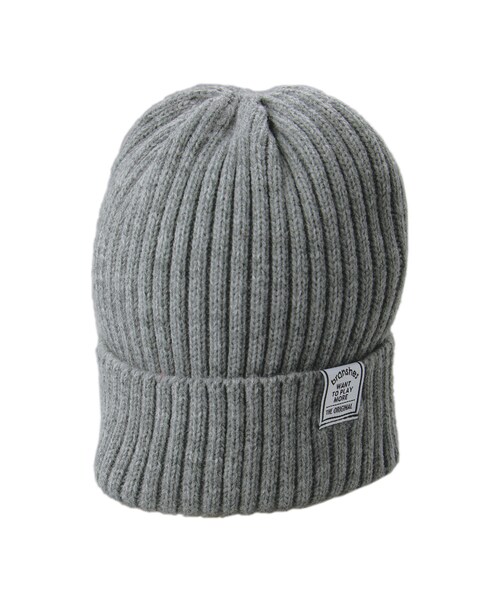 BRANSHES(ブランシェス)の「シンプルニットワッチ(ニットキャップ/ビーニー・キッズ・エンジ/杢グレー/ブラック・S~L)」の3枚目の写真