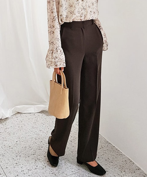 DHOLIC（ディーホリック）の「フルレングススラックス（スラックス・レディース・ベージュ/ブラウン/パープル・S/M）」の2枚目の写真