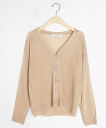 DHOLIC | Vネックシアーニットカーディガン(カーディガン/ボレロ)