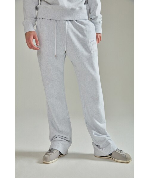 NOHANT（ノアン）の「NAME LABEL SWEATPANTS LIGHT GRAY（）」 WEAR