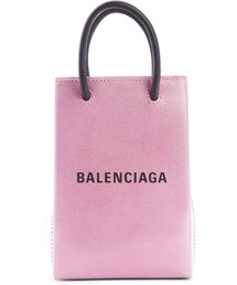 Balenciaga Shopping Leather Phone Crossbody Bag
