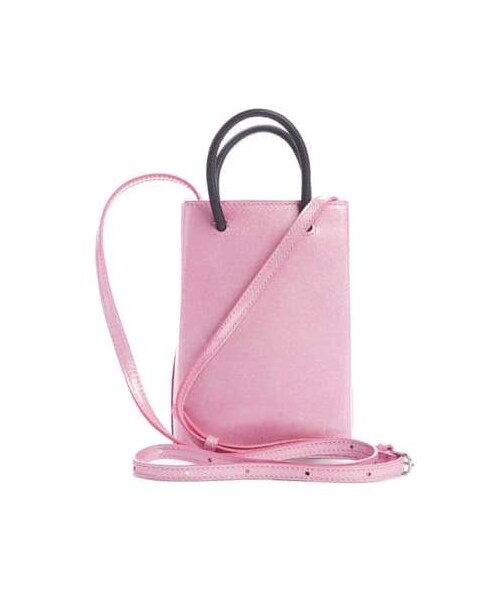 BALENCIAGA(バレンシアガ)の「Balenciaga Shopping Leather Phone Crossbody Bag(ショルダーバッグ・レディース・Pink・One Size)」の4枚目の写真