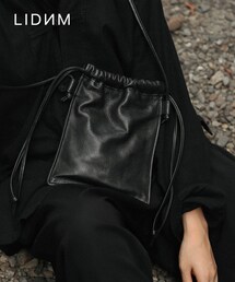 LIDNM | KIP SHOULDER BAG【BLACK】(ショルダーバッグ)