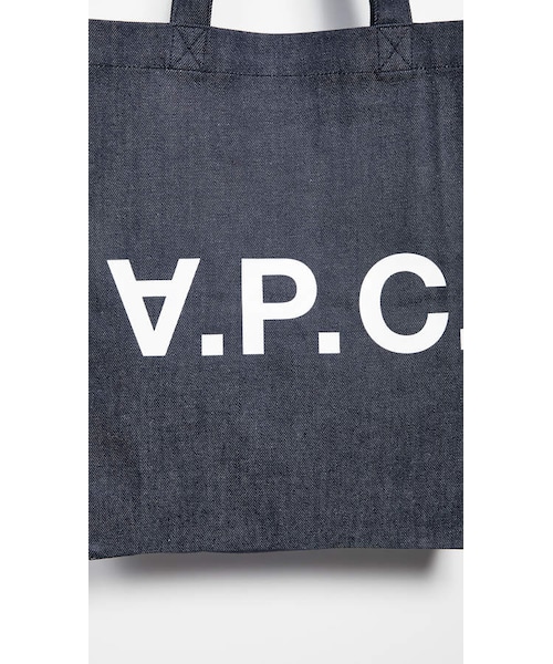 A.P.C.(アーペーセー)の「A.P.C. Laure Tote(トートバッグ・レディース・Blue・One Size)」の3枚目の写真